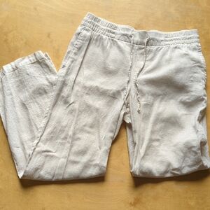 Old Navy Women's Off-White Drawstring Joggers